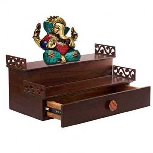 Handmade Wooden Small Pooja Mandir for Home in UK