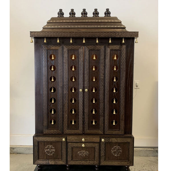 Handmade Large Pooja Mandir for home in UK (48″ 24″ 78″)L x B x H 1 Handmade Large Pooja Mandir for home in UK (48″ 24″ 78″)L x B x H