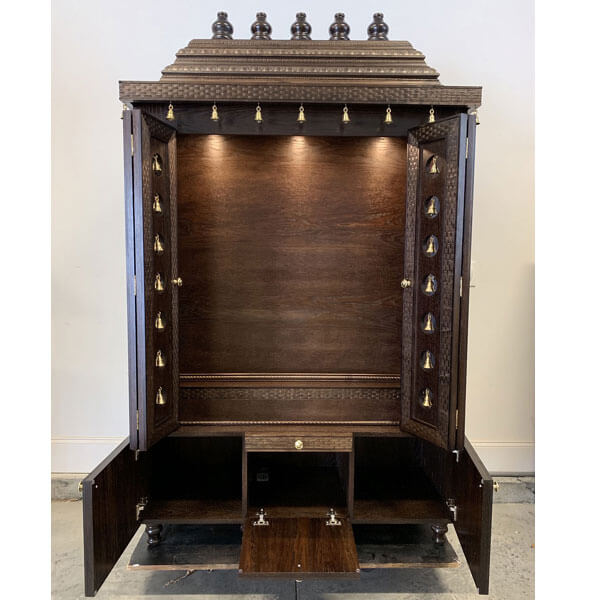 Handmade Large Pooja Mandir for home in UK (48″ 24″ 78″)L x B x H 2 Handmade Large Pooja Mandir for home in UK (48″ 24″ 78″)L x B x H - Image 2