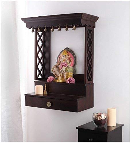Large Handmade Wooden Pooja Mandir for Home in UK with frame 1 Large Handmade Wooden Pooja Mandir for Home in UK with frame