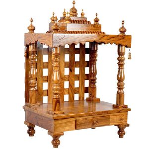 Handmade teak wood pooja mandir in UK -2 sizes