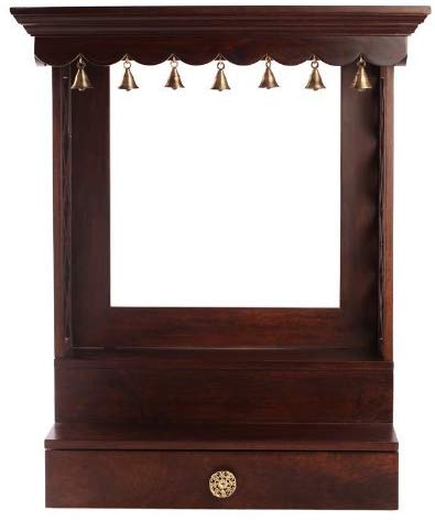 Large Handmade Wooden Pooja Mandir for Home in UK with frame 3 Large Handmade Wooden Pooja Mandir for Home in UK with frame - Image 3